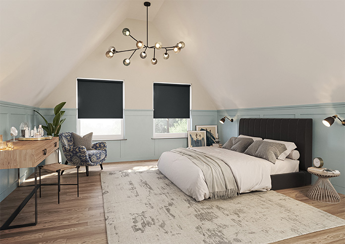 Florenza (Blackout), Shadow Black - Roller Blind - Image 7